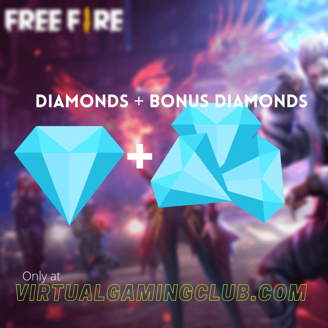 Free Fire 210+21 Diamonds Global (Direct UID) Virtual Gaming Club